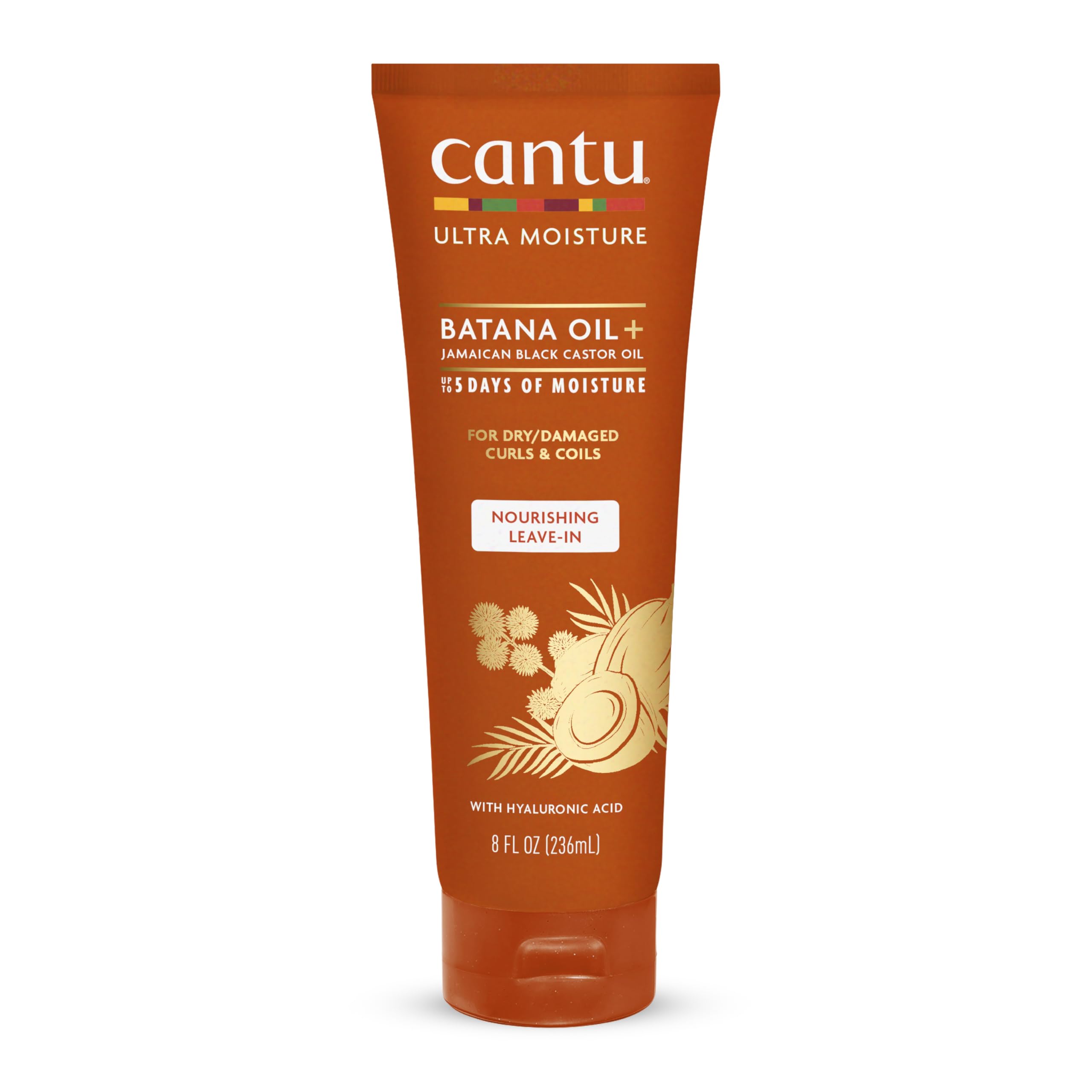 Cantu Ultra Moisture, botella-derrame: hidratación rápida para rizos definidos.