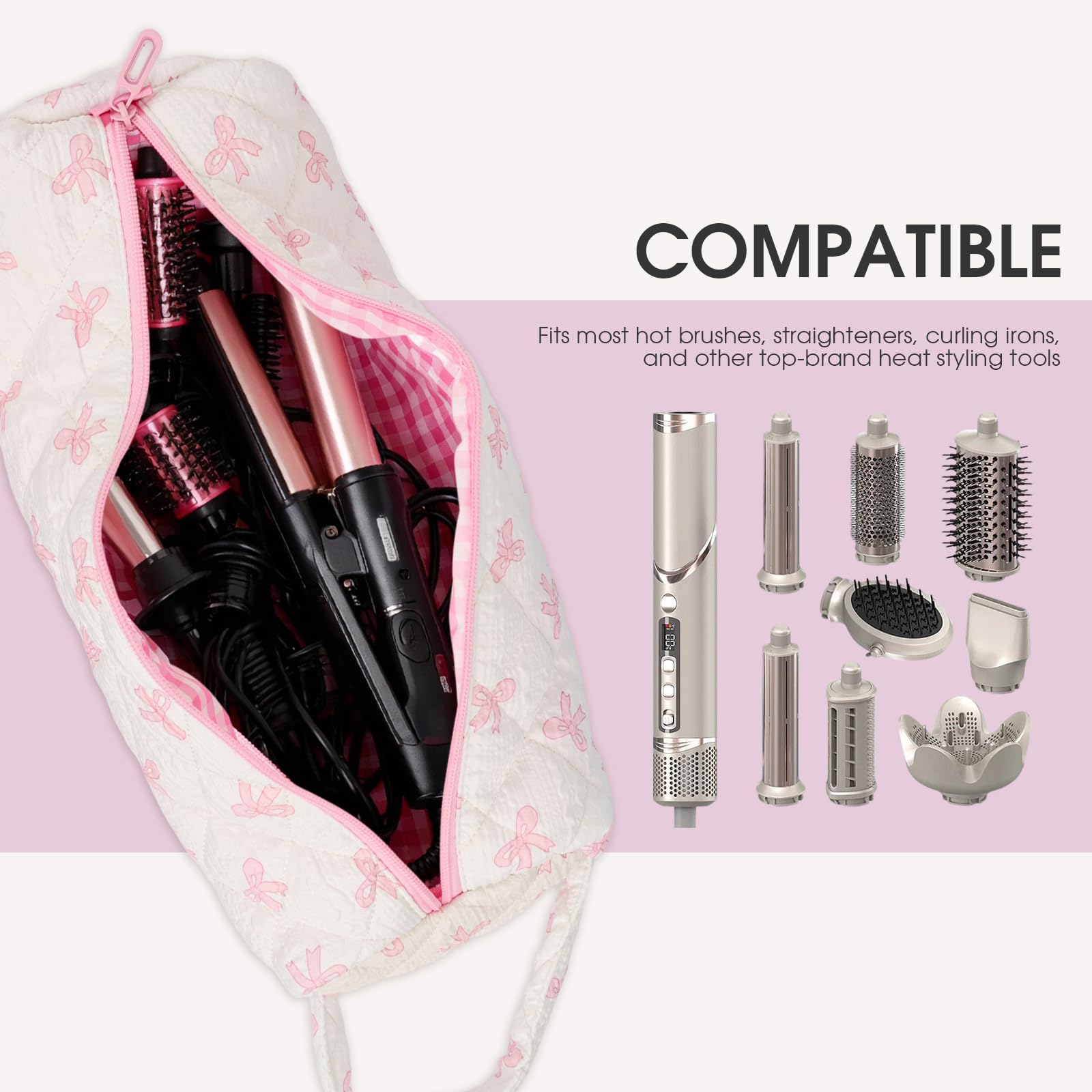 Portable Canumer organizer bag features a sturdy handle for easy transport