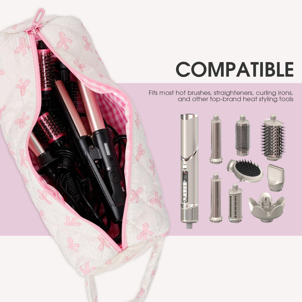 Portable Canumer organizer bag features a sturdy handle for easy transport