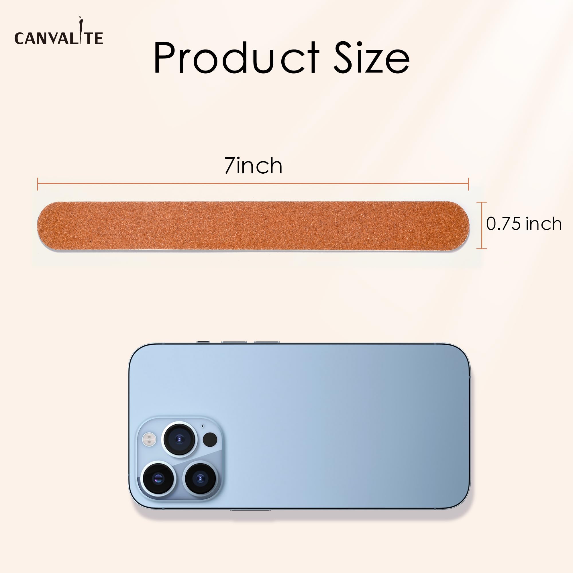 CANVALITE dual-sided sandpaper on emery boards for smooth edges