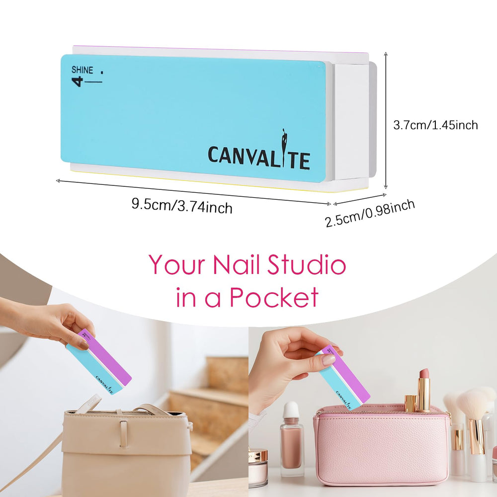 Canvalite durable sponge-backed buffers resist wear during repeated use.