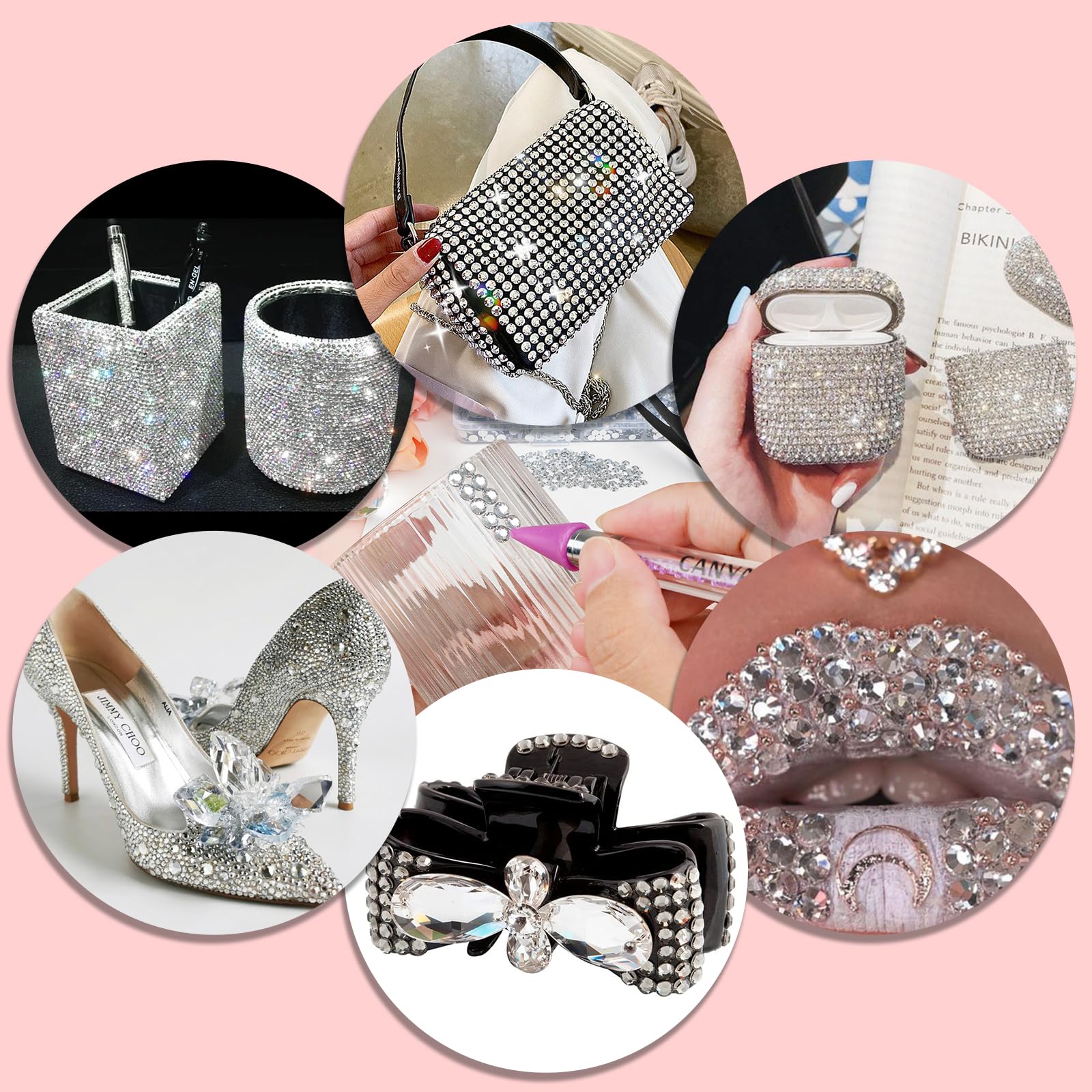 canvalite conjunto resina blanca y pegamento B7000 para fijar gemas.