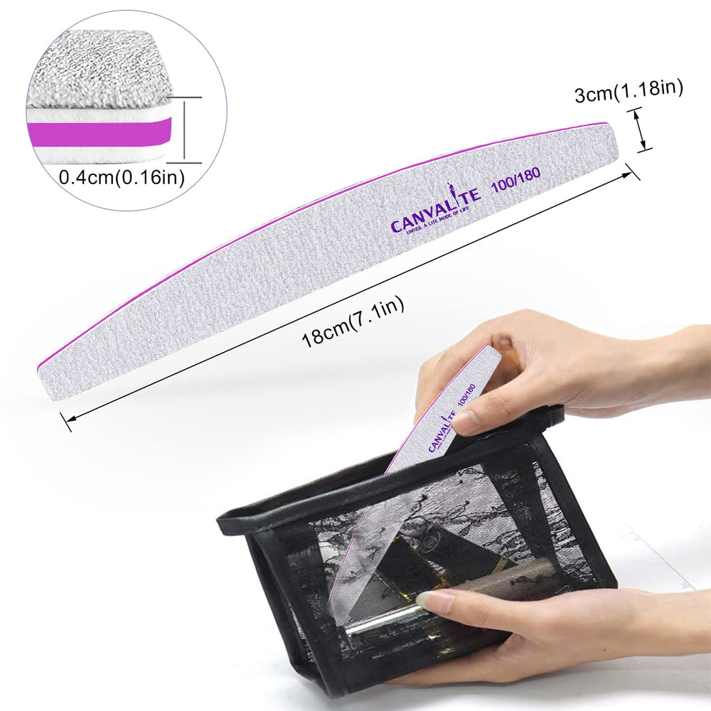 CANVALITE nail art tools in use demonstrating precise edge smoothing