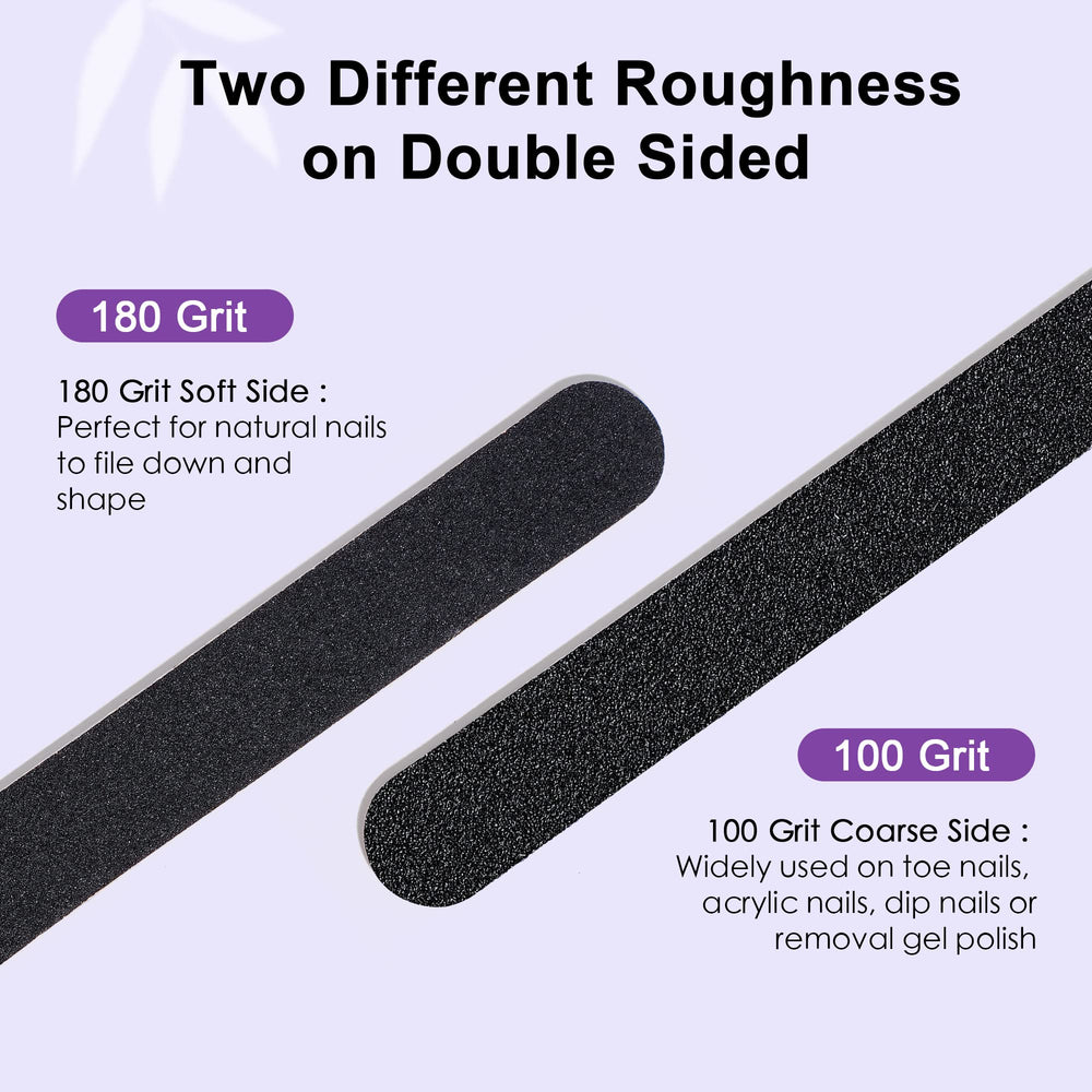 Canvalite dual-sided grit file for natural and acrylic nails.