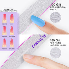 Canvalite 25 piece nail file set for home or salon kits