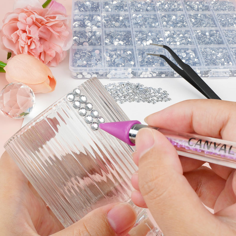 canvalite cristales resina jelly 3mm para detalles brillantes en uñas y manualidades.