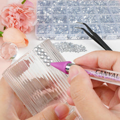 canvalite cristales resina jelly 3mm para detalles brillantes en uñas y manualidades.