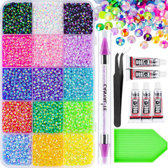 CANVALITE piedras-resina jelly para uñas multicolor, ideal para diseños creativos en casa.