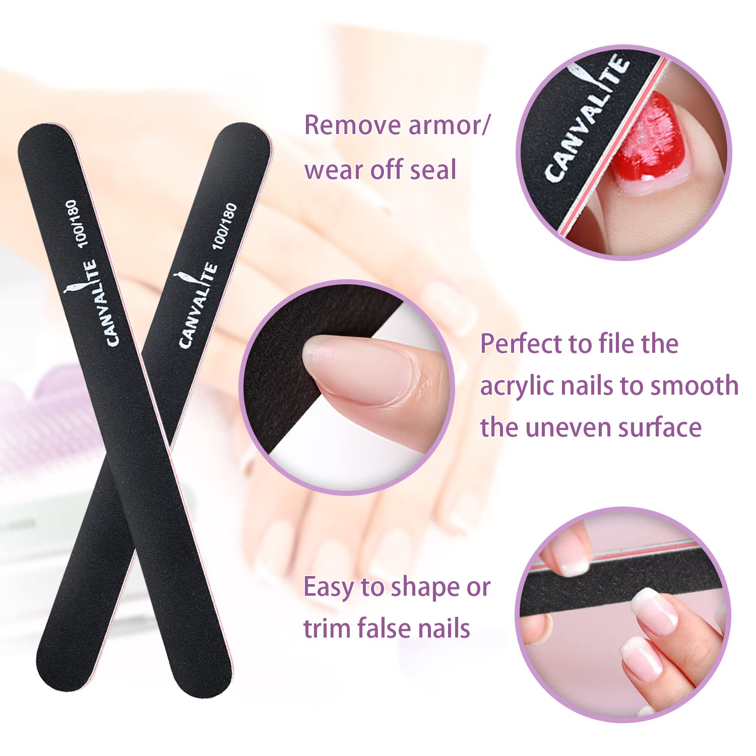 CANVALITE portable nail kit fits in your palm for travel touch-ups