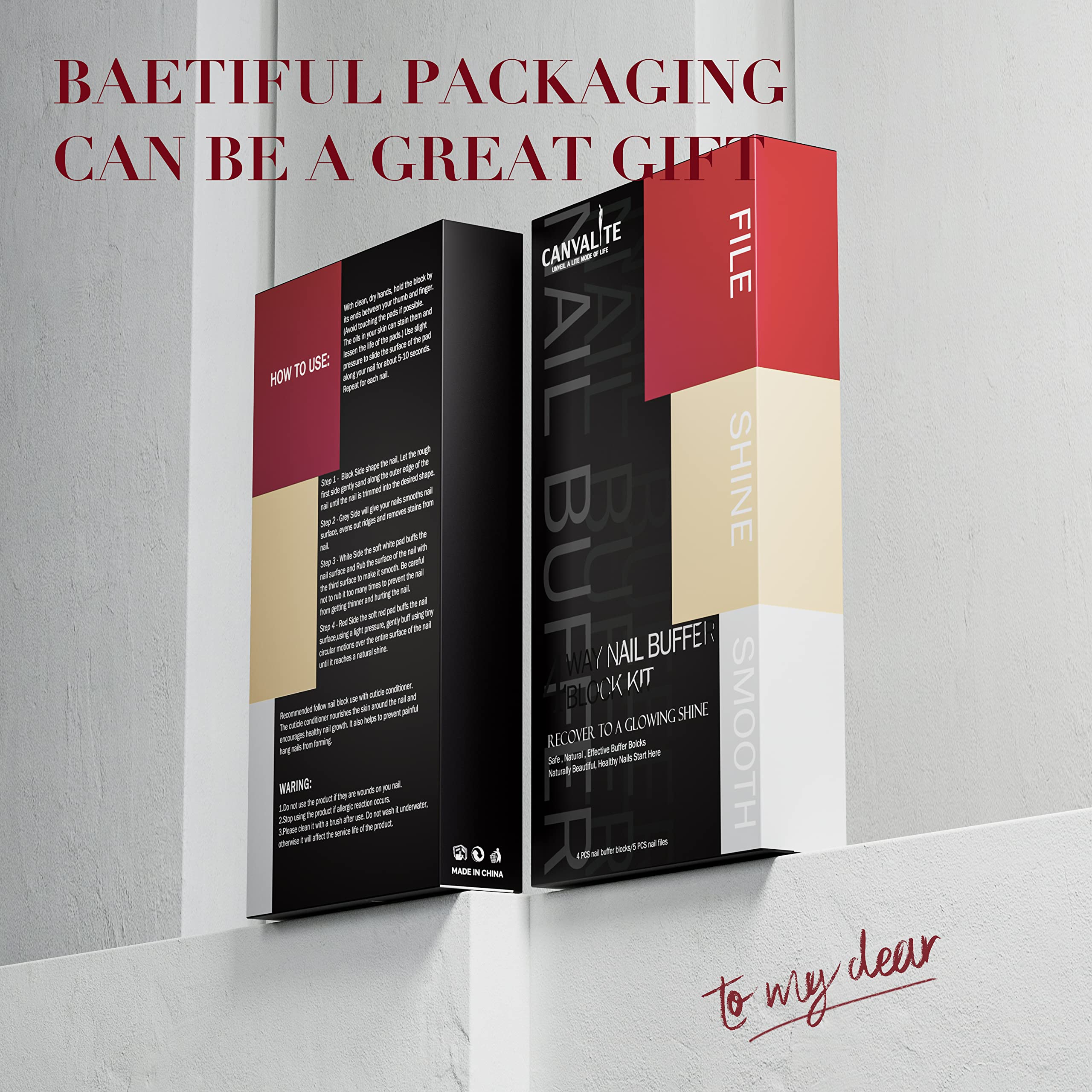 CANVALITE premium gift box makes this set an ideal gift