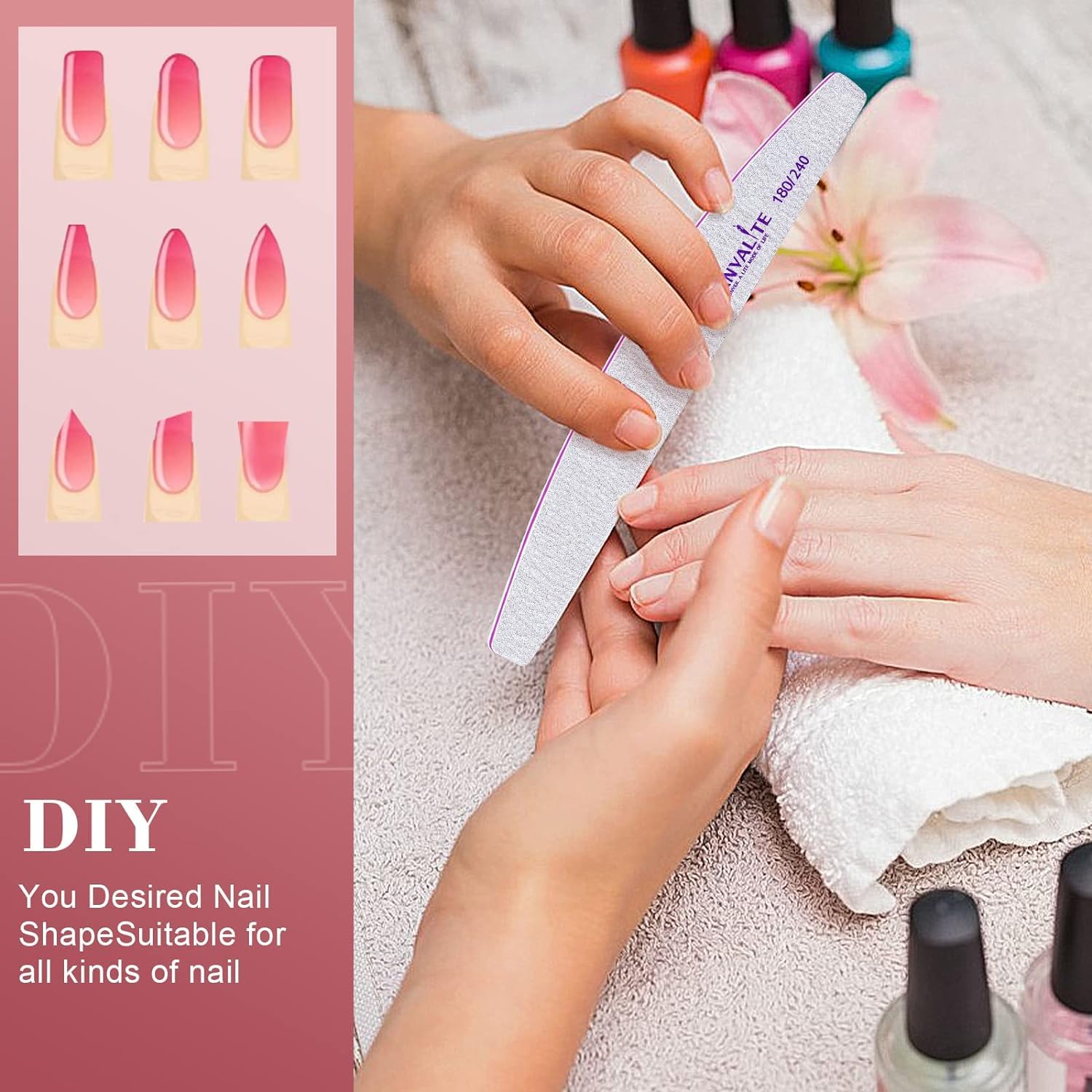 CANVALITE salon and home nail care kit for versatile nail care