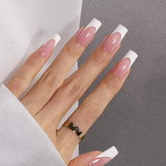 CANVALITE uñas precoloradas con diseño frances para un acabado uniforme