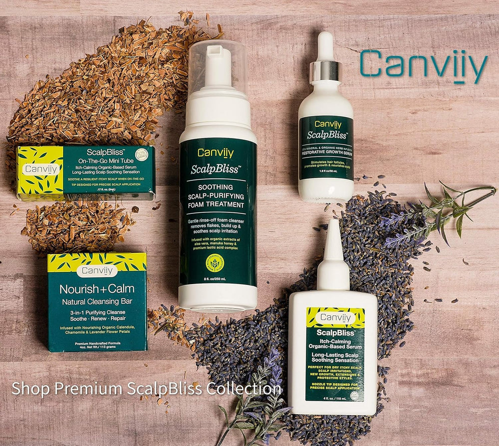 Canviiy ScalpBliss serum: uso en extensiones para cuidado suave.