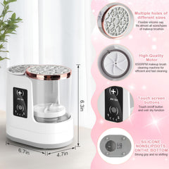 CAPOT drying action demonstrates hands-free dry cycle for ready-to-use brushes