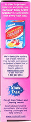 Carbona Color Run Remover garment application shows quick stain-targeted color protection benefits.