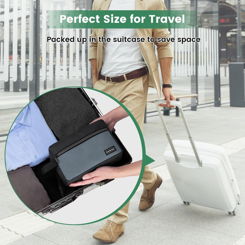 Carbrea travel toiletry bag gift-ready for travel enthusiasts.