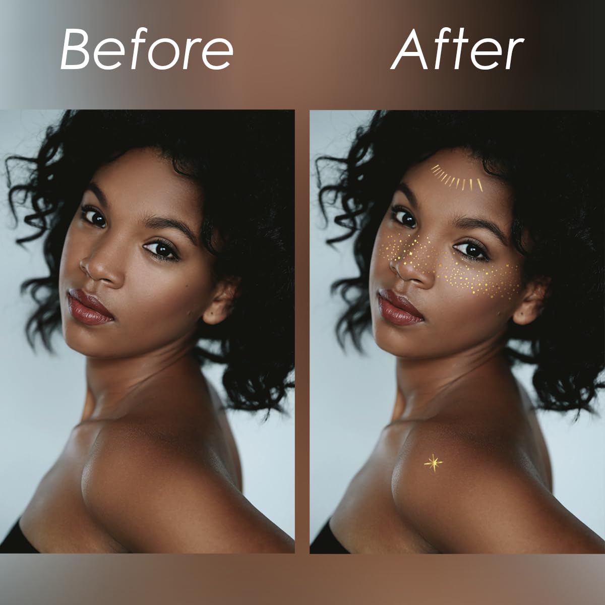 Cardiyar easy-to-remove glitter patches ready for quick removal