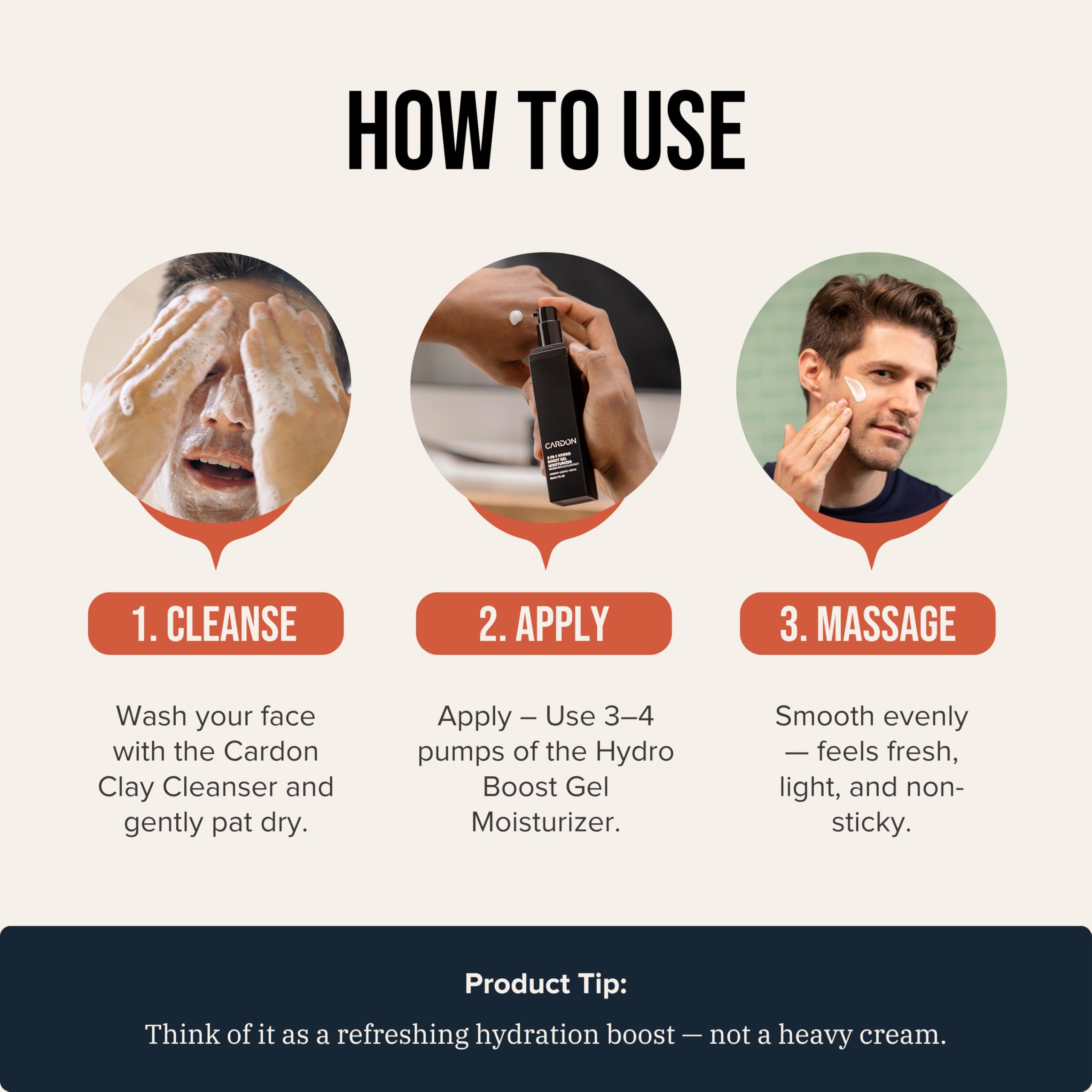 Cardon ultra-light face cream tub for daily moisture.