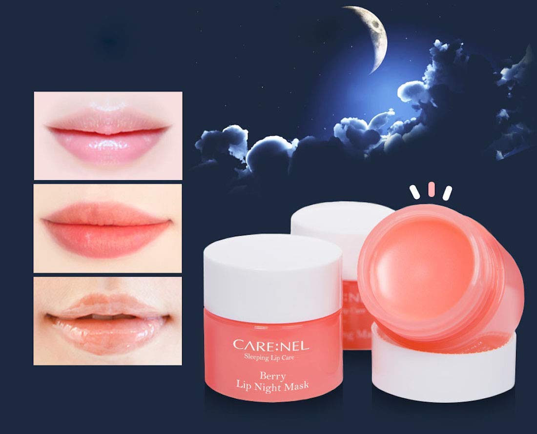 CARE:NEL exfoliación suave para labios frambuesa, cuidado nocturno