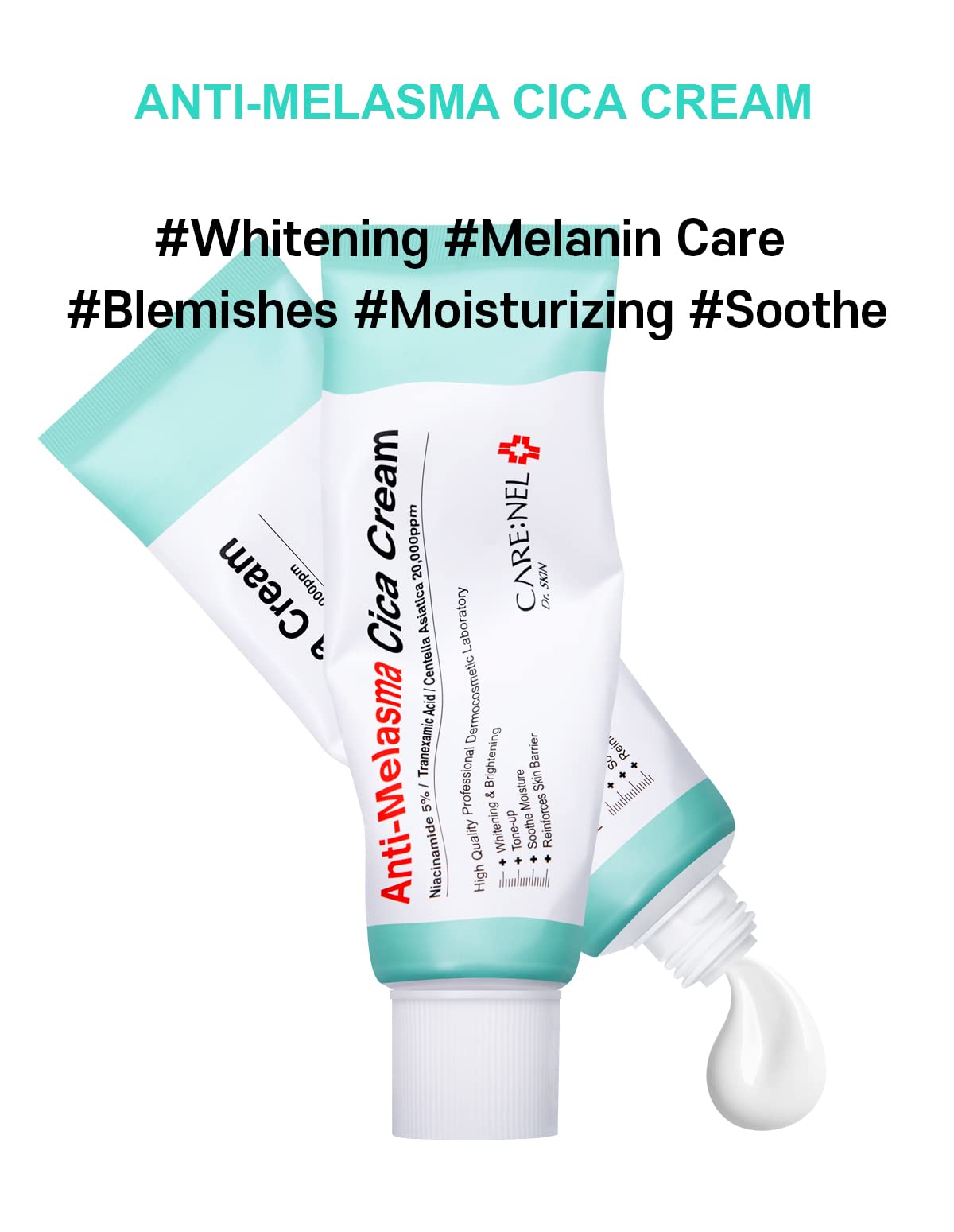 CARE:NEL Melasma crema con niacinamida 5%: tono más uniforme.