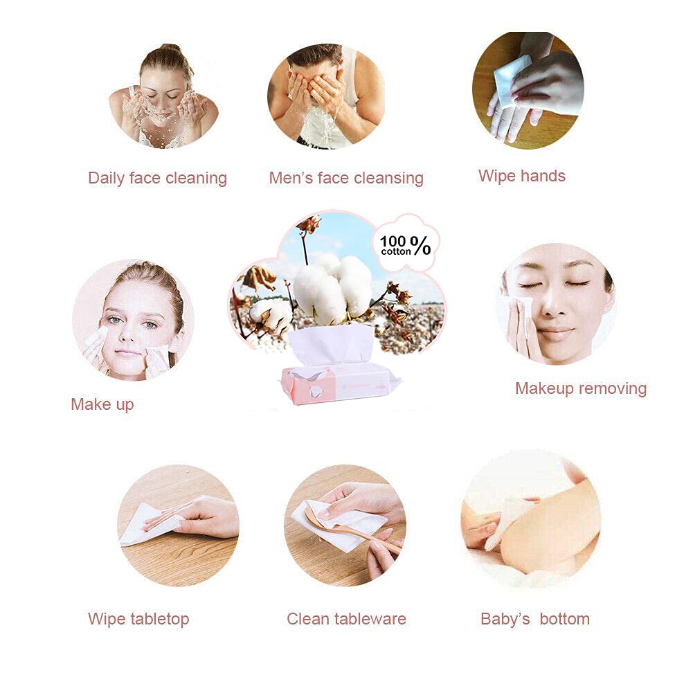 Careboree multi-purpose dry tissue used as towel or napkin alternatives