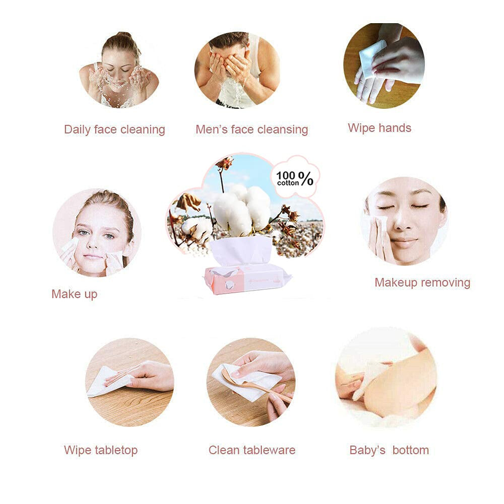 Careboree: textura suave de algodón para limpieza facial