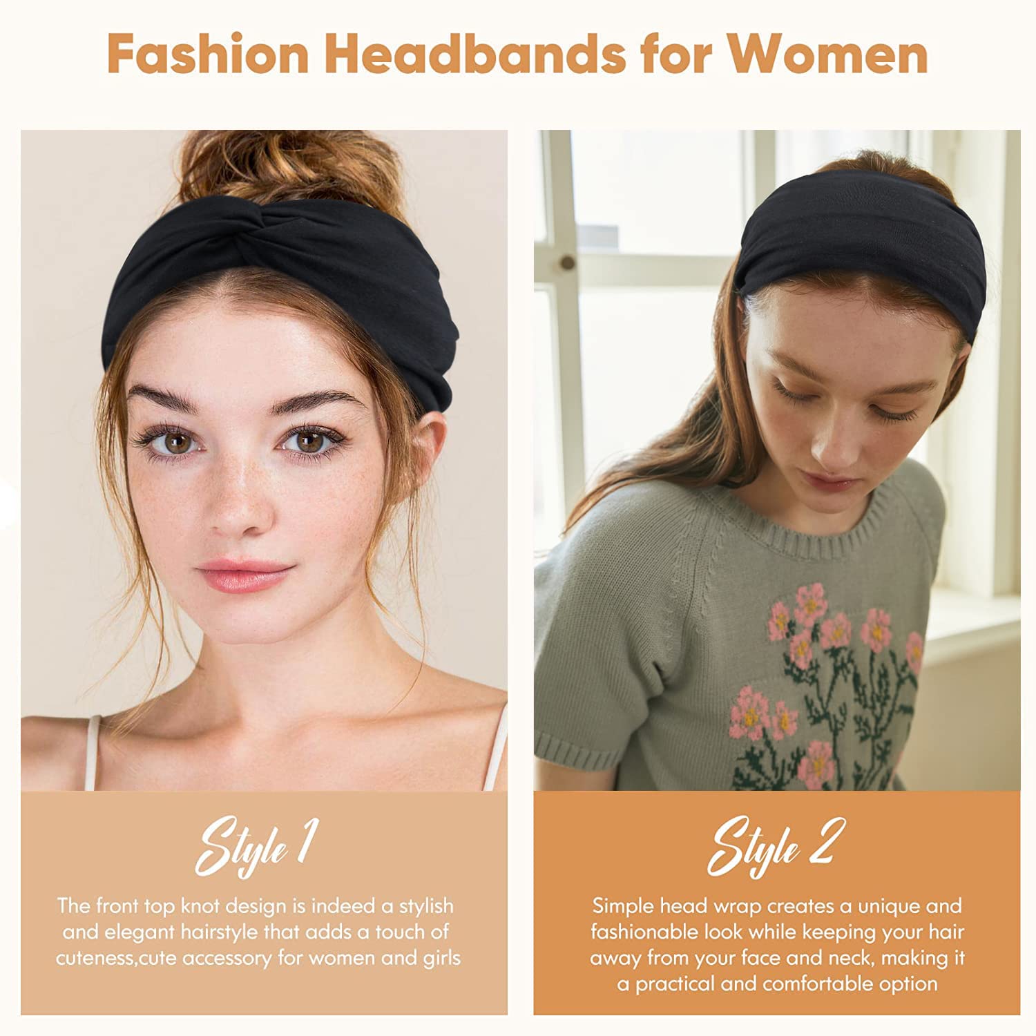 Carede daily wear fashion headband complements outfits and makeup routines.