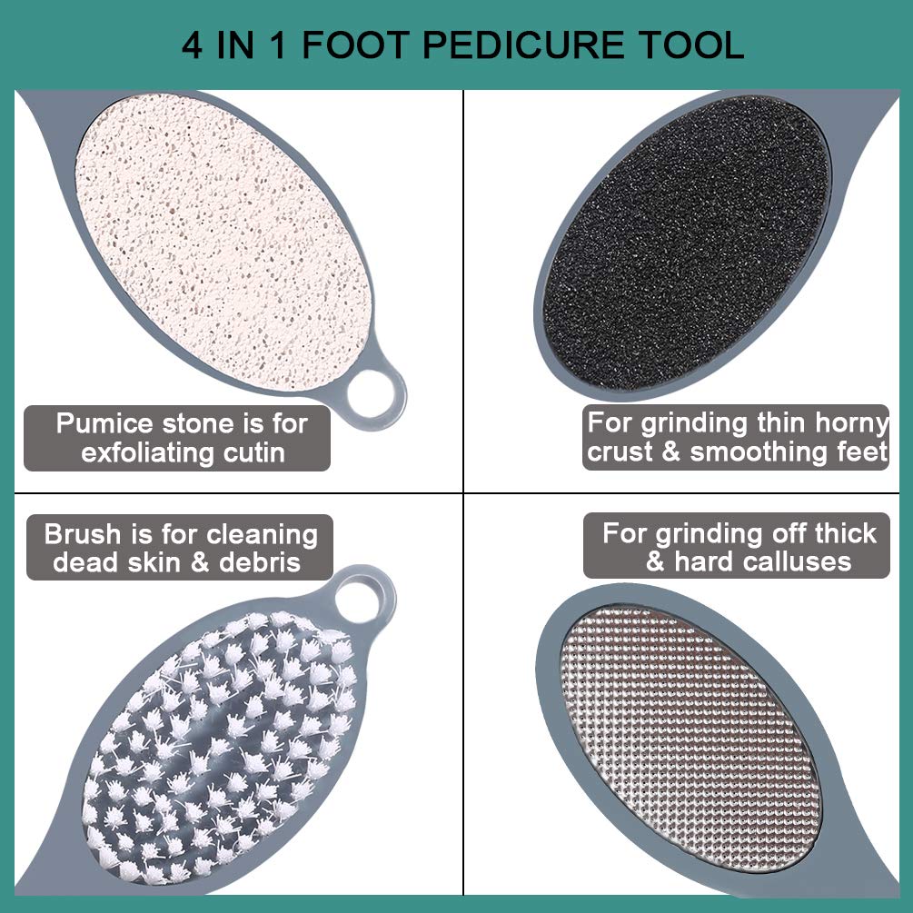 CAREHOOD compact pedicure tool set shown for easy home foot care.