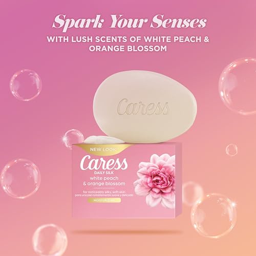 Caress Daily Silk beauty bar rich lather cleanses while leaving skin soft