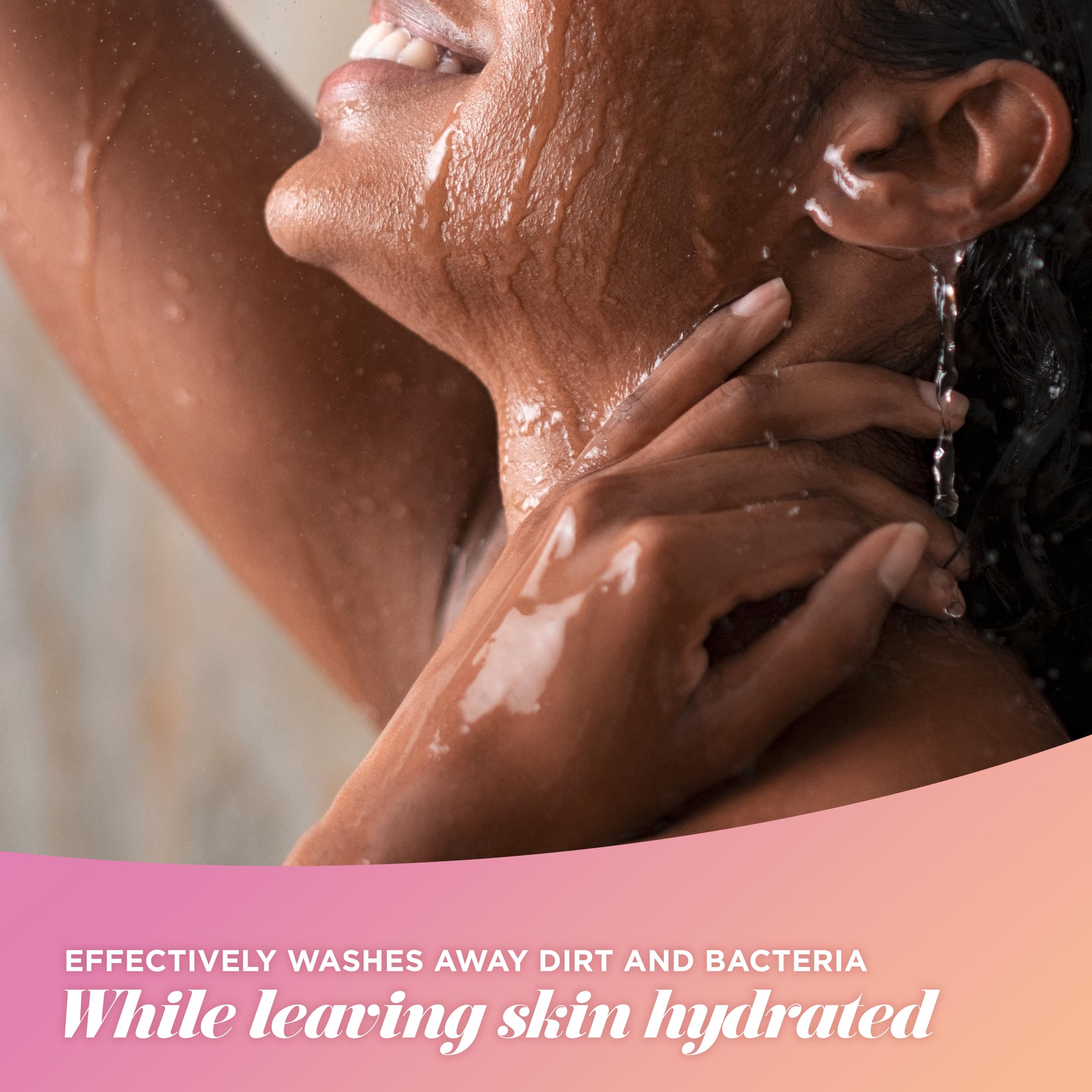 Caress Daily Silk fragrance swirls for a mood-enhancing shower