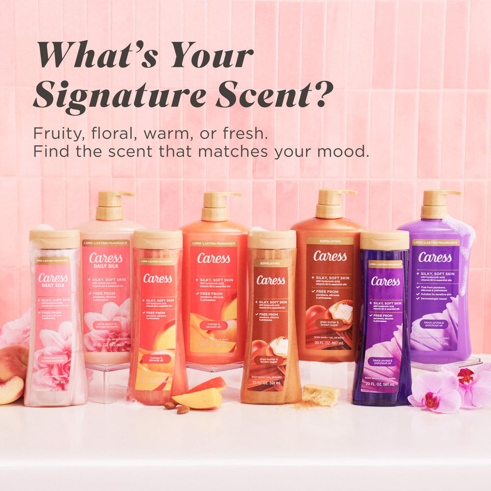 Caress four-pack packaging delivers great value for everyday showers.