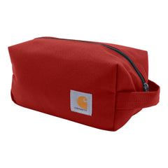 Carhartt Durable Travel Kit front view in Industry Red for on-the-go organization.