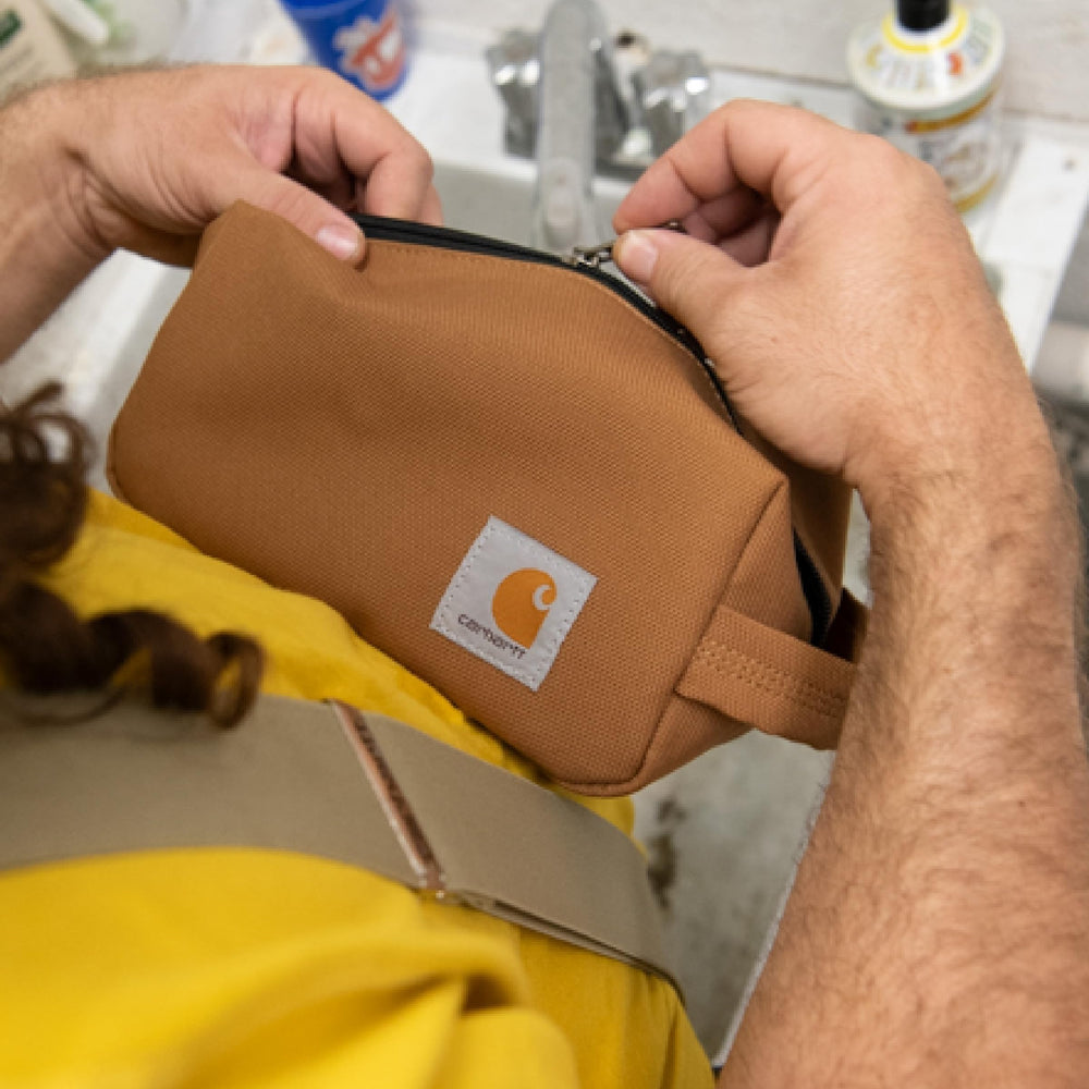 Carhartt Travel Kit on the road ready setup for organized travel.