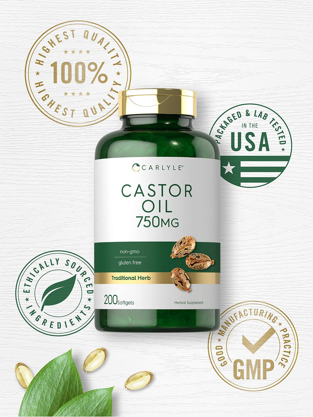 Carlyle pruebas de laboratorio aseguran ingredientes confiables y alta calidad.