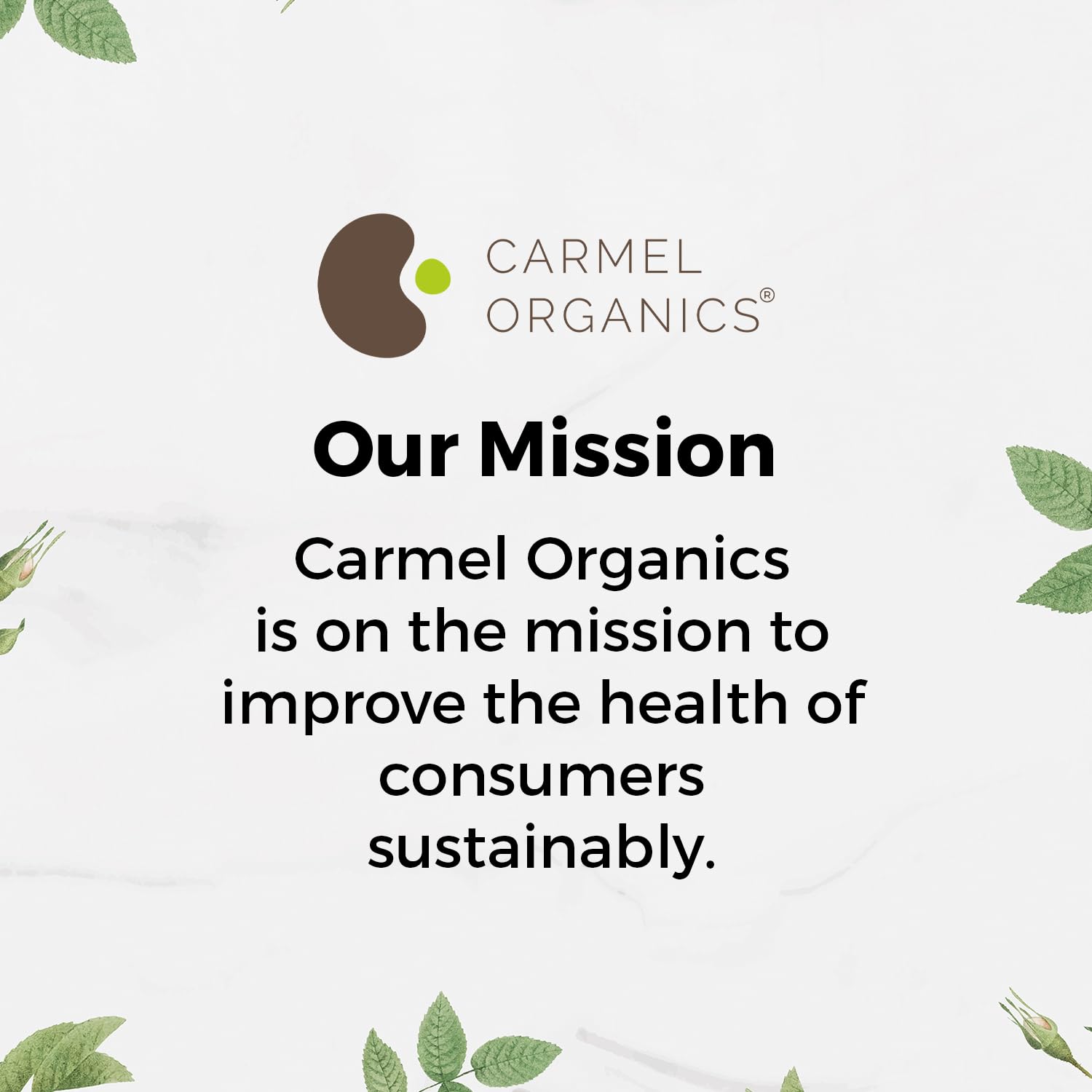 CARMEL ORGANICS envase oscuro para conservar la pureza del aceite