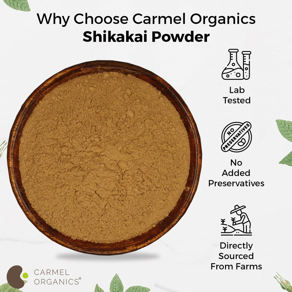 Packaging with extra safety layer to protect Carmel Organics Shikakai powder during transit