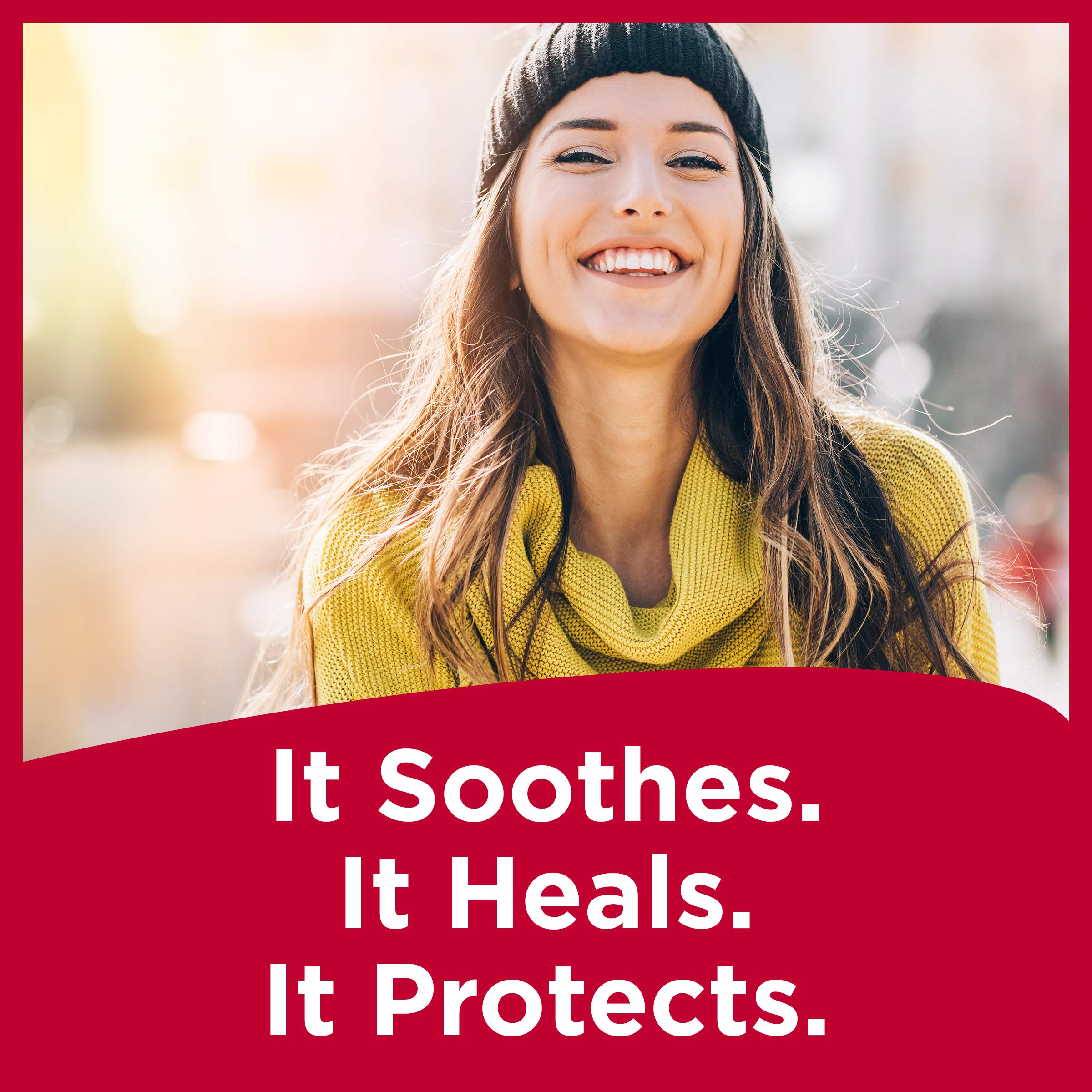 Carmex bálsamo labial protección solar SPF15 para días ventosos.