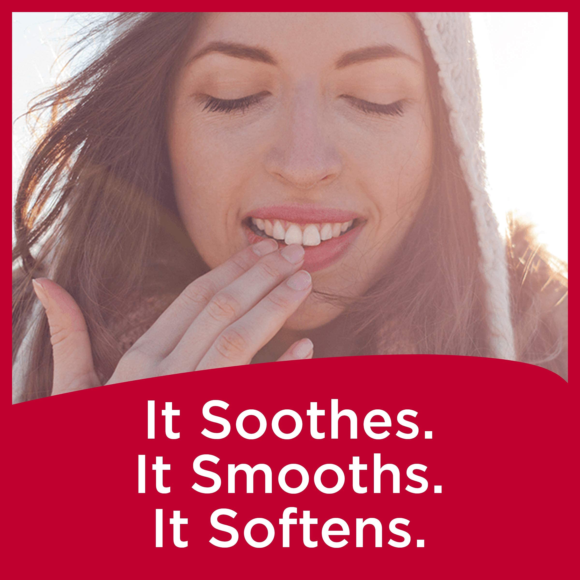 Bálsamo Carmex con SPF15, resistente al agua hasta 80 minutos.