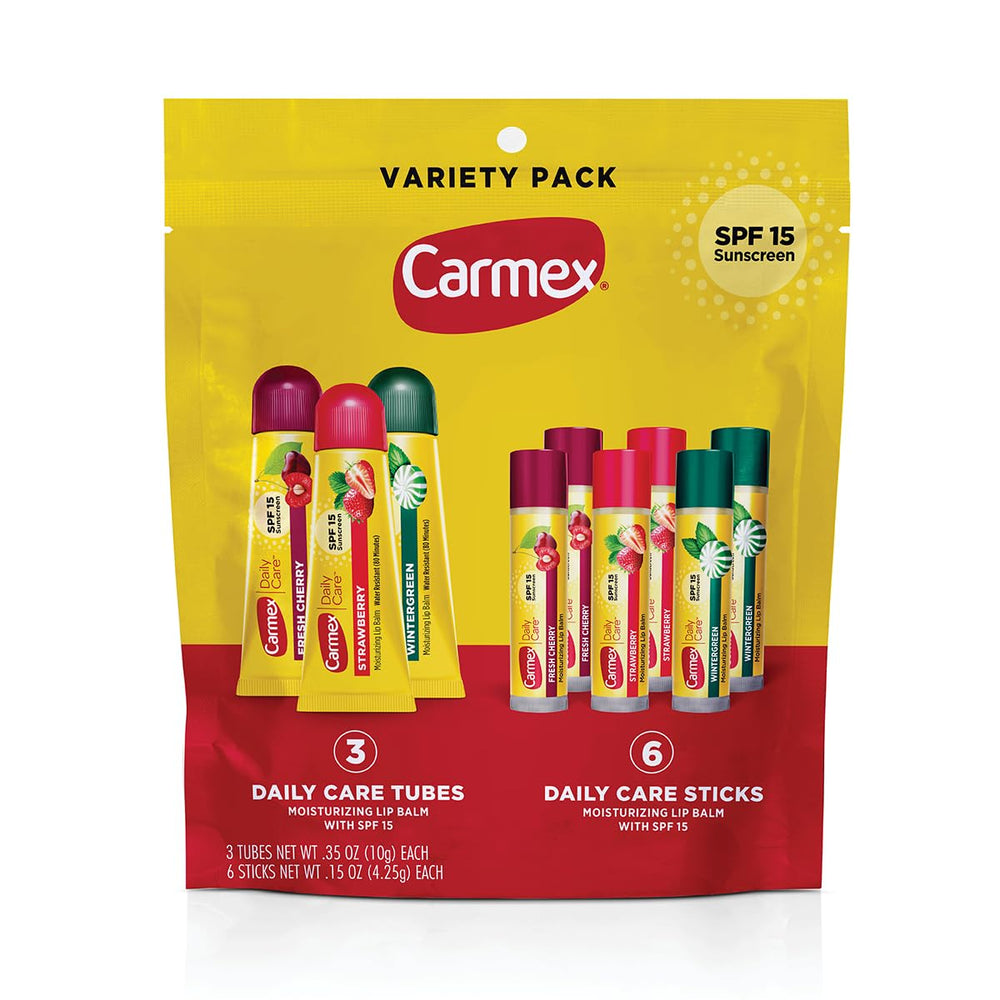 Carmex Cuidado Diario en tubo: hidratación diaria con protección solar para labios.