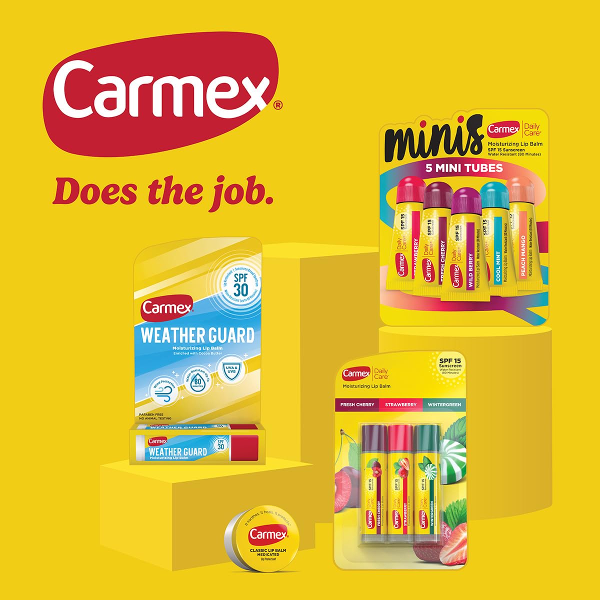 Carmex tubo grande sabor bayas silvestres para hidratación intensa
