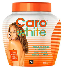 Caro Beauty Cream with carrot oil in a 500ml jar nourishes skin and supports a smoother, even tone.