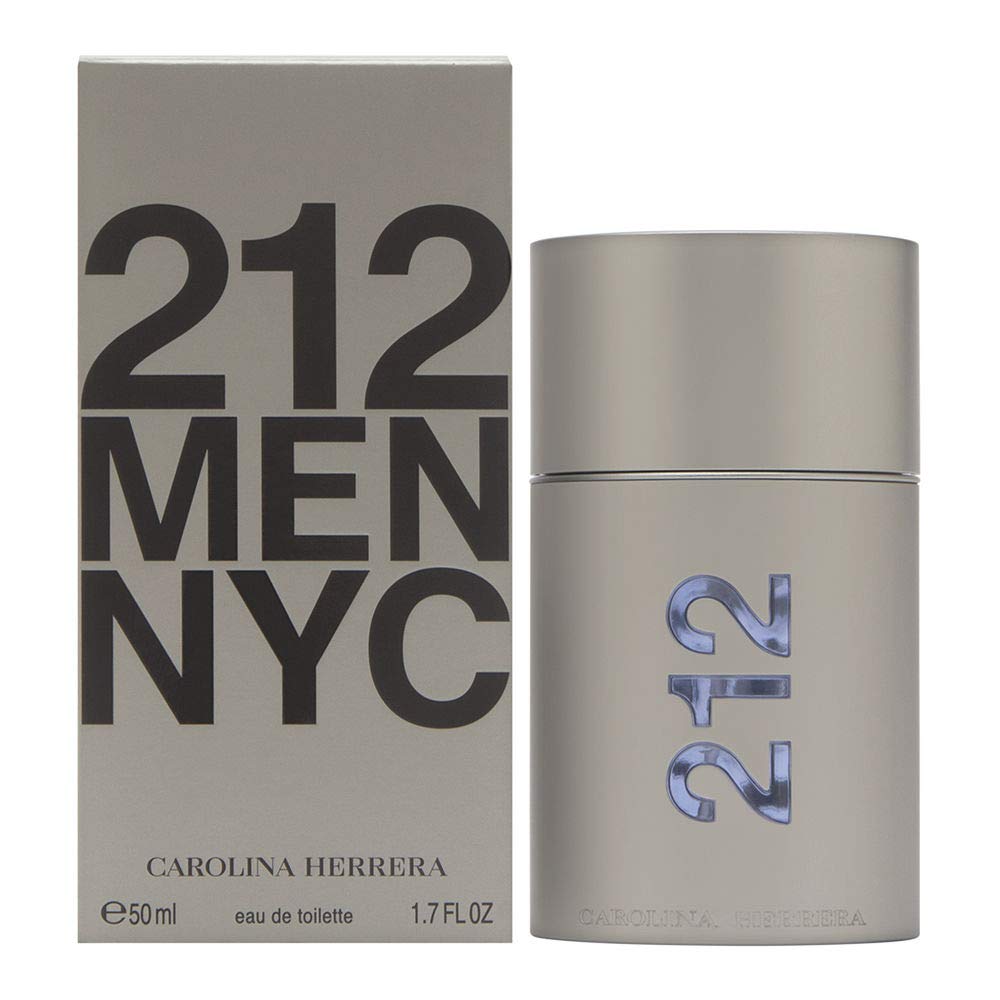 Carolina Herrera 212 Men fragrance bottle; versatile daytime scent