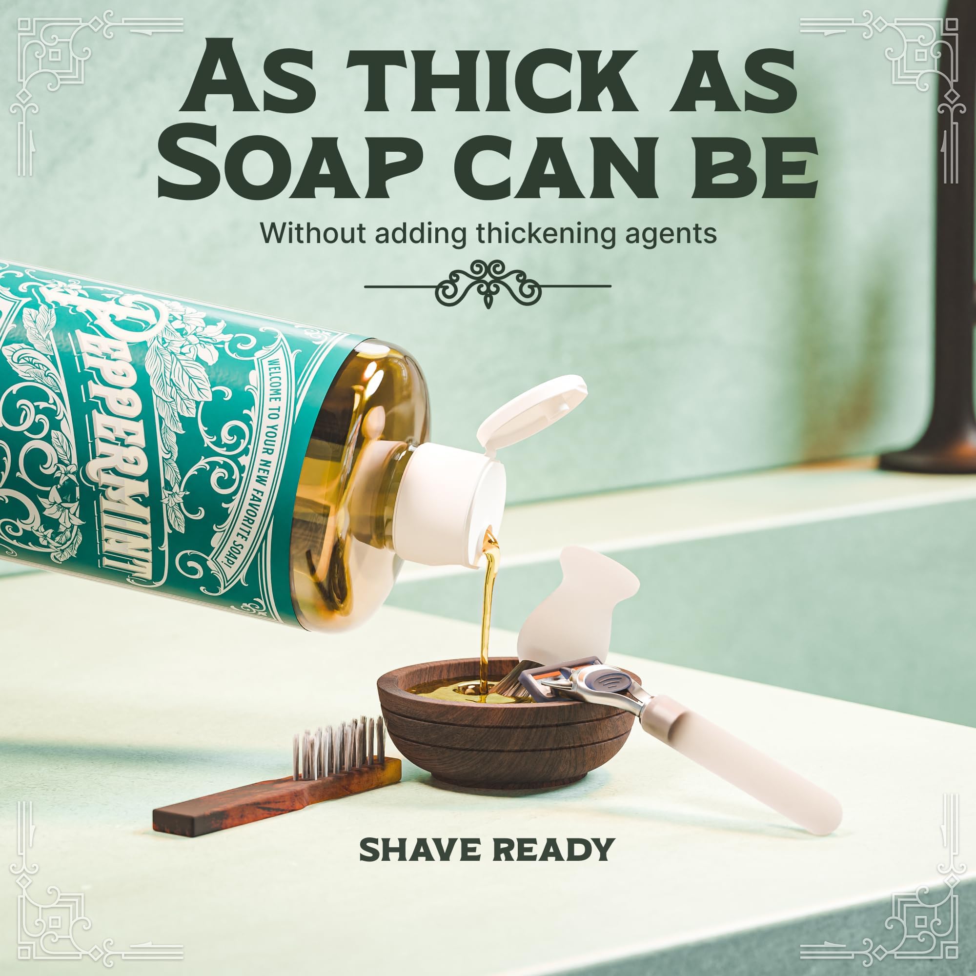 Envase ecológico de Carolina Castile Soap Aroma Menta para un consumo responsable