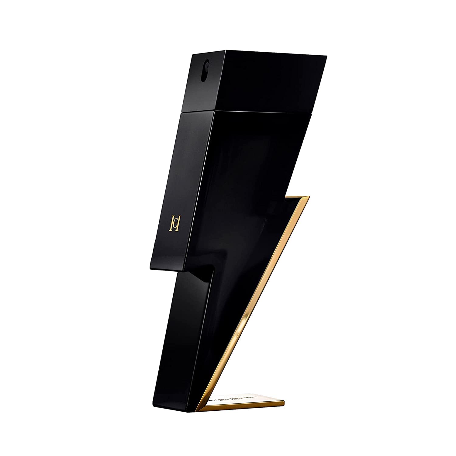 Carolina Herrera Bad Boy bottle with a lightning bolt, signaling bold evening style.