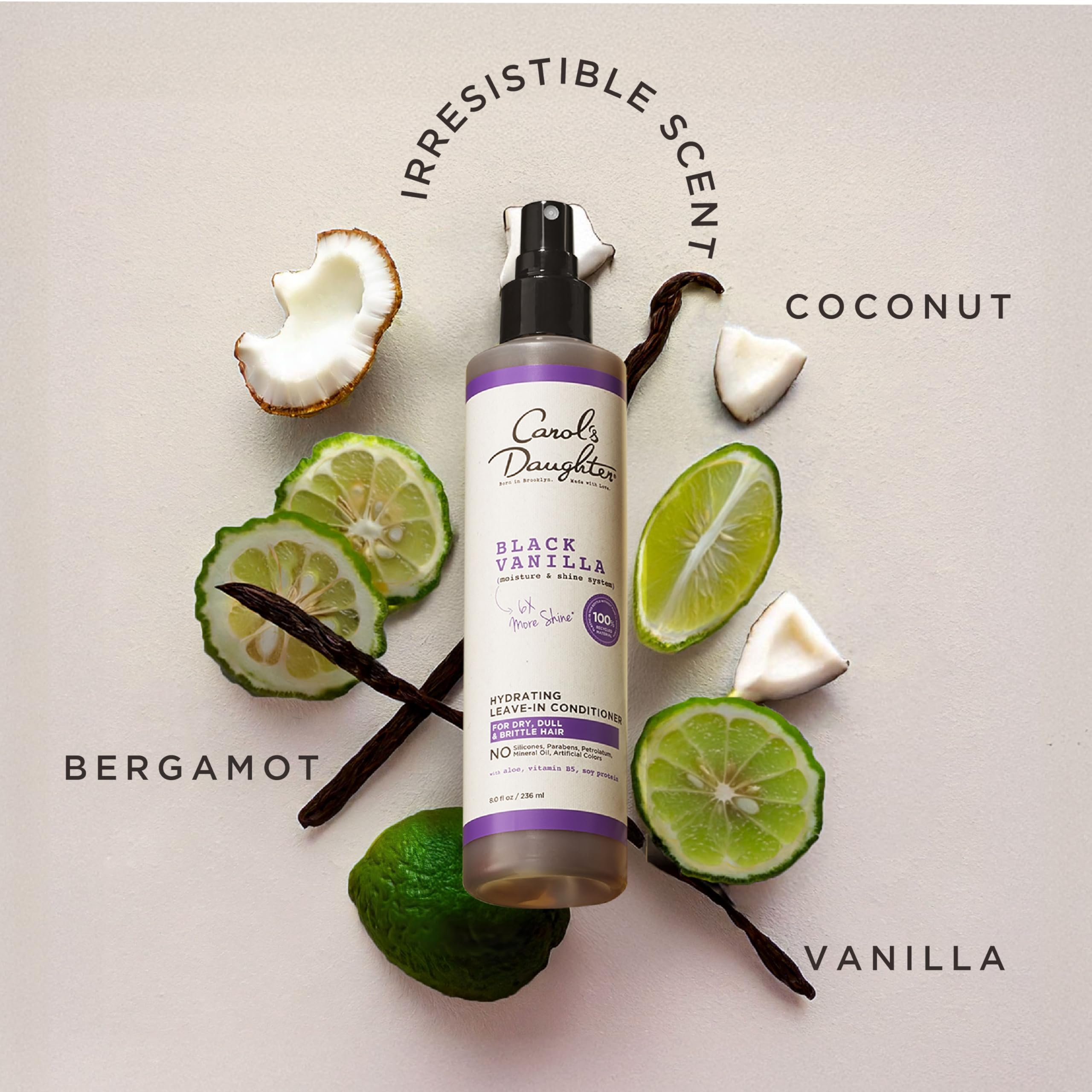 Carol's Daughter Black Vanilla acondicionador sin enjuague cabello sano.