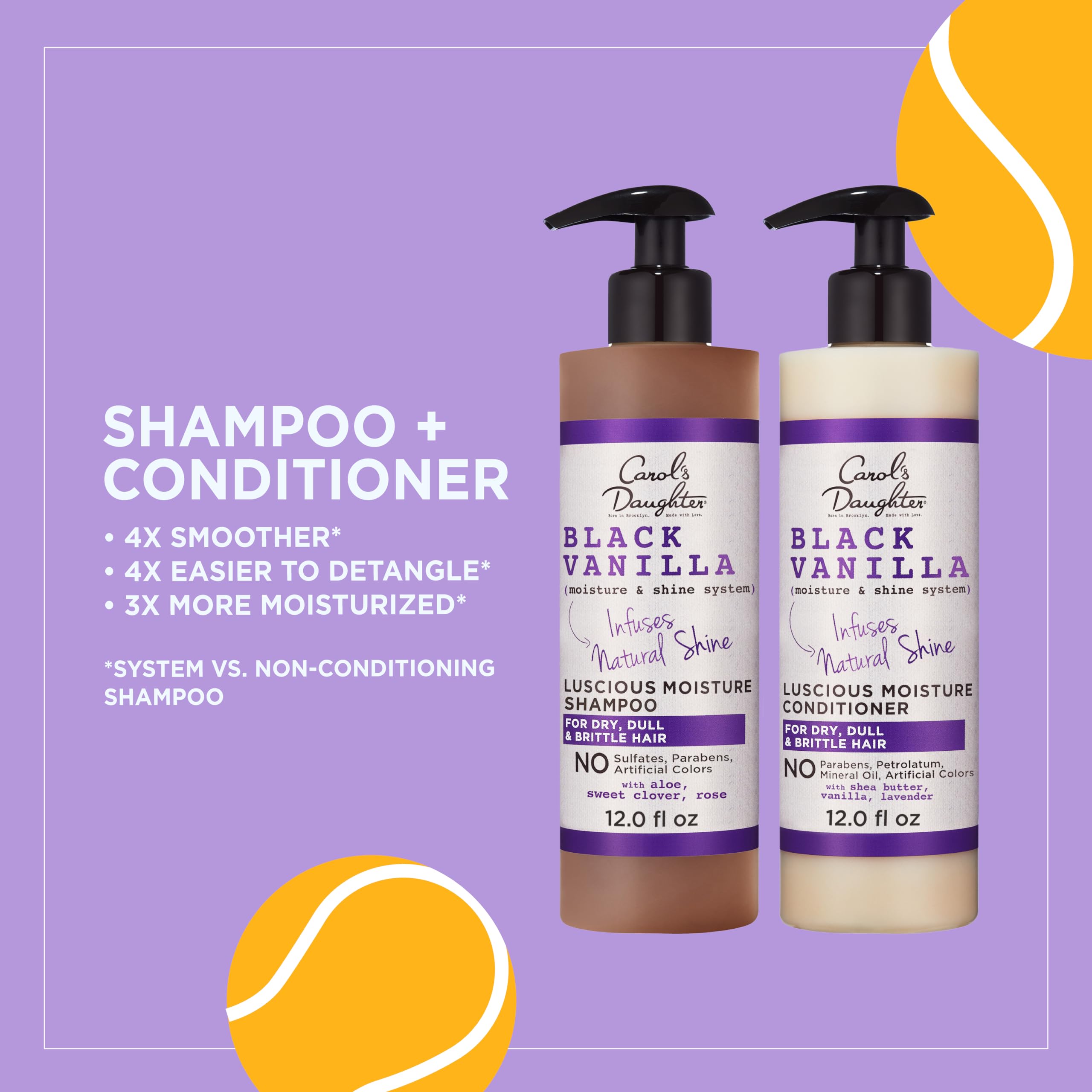 Carol's Daughter Black Vanilla Conditioner tube provides detangling moisture and softness.