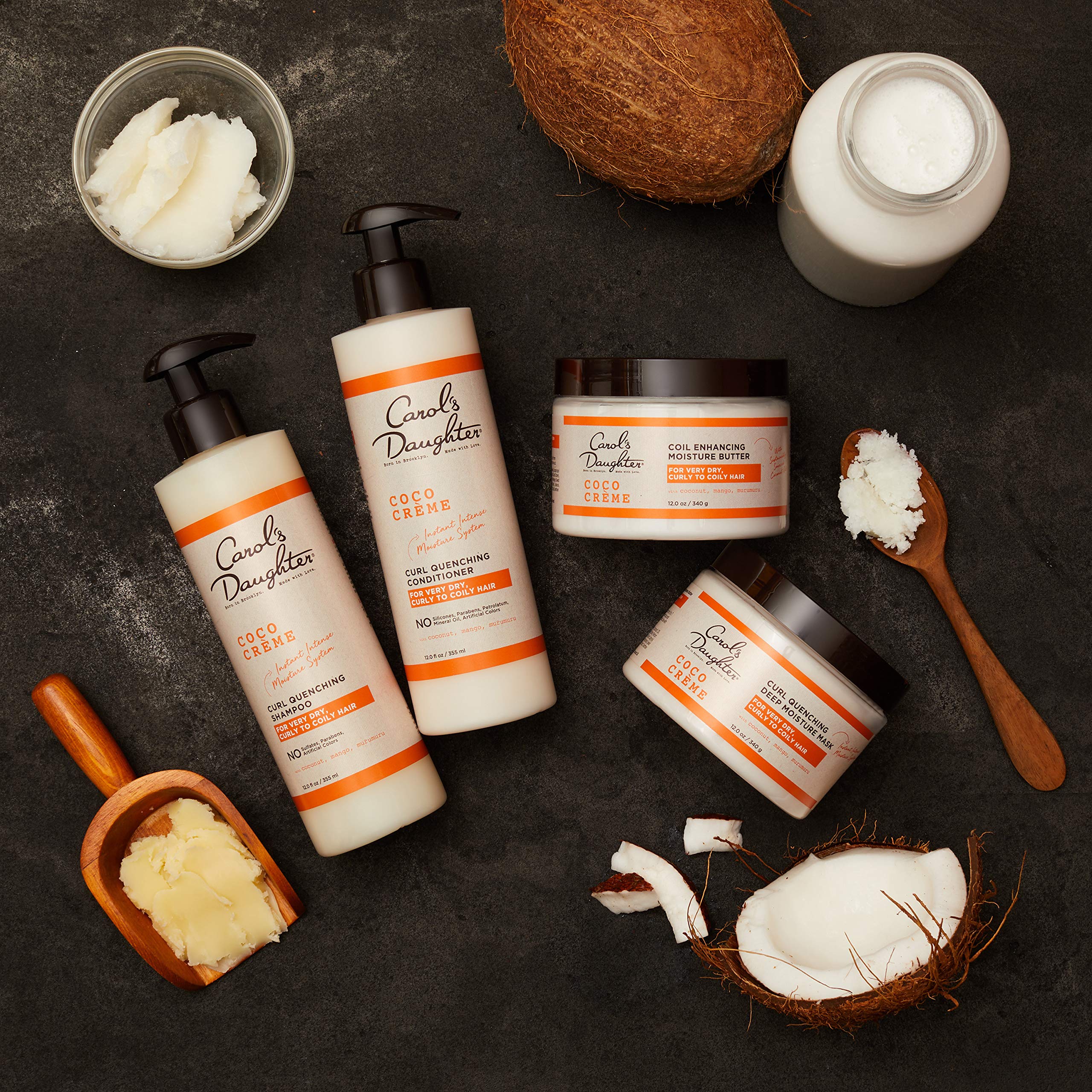 Carol's Daughter Coco Creme Coil Enhancing Moisture Butter jar defining curls.