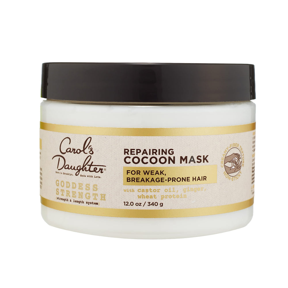 Carol's Daughter Goddess Strength mascarilla reparadora e hidratante para cabello rizado.