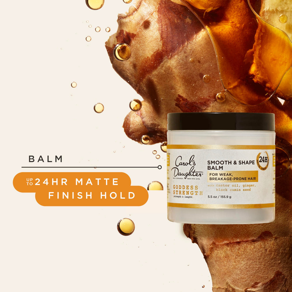 Peinado de cola o moño suave con Goddess Strength Balm