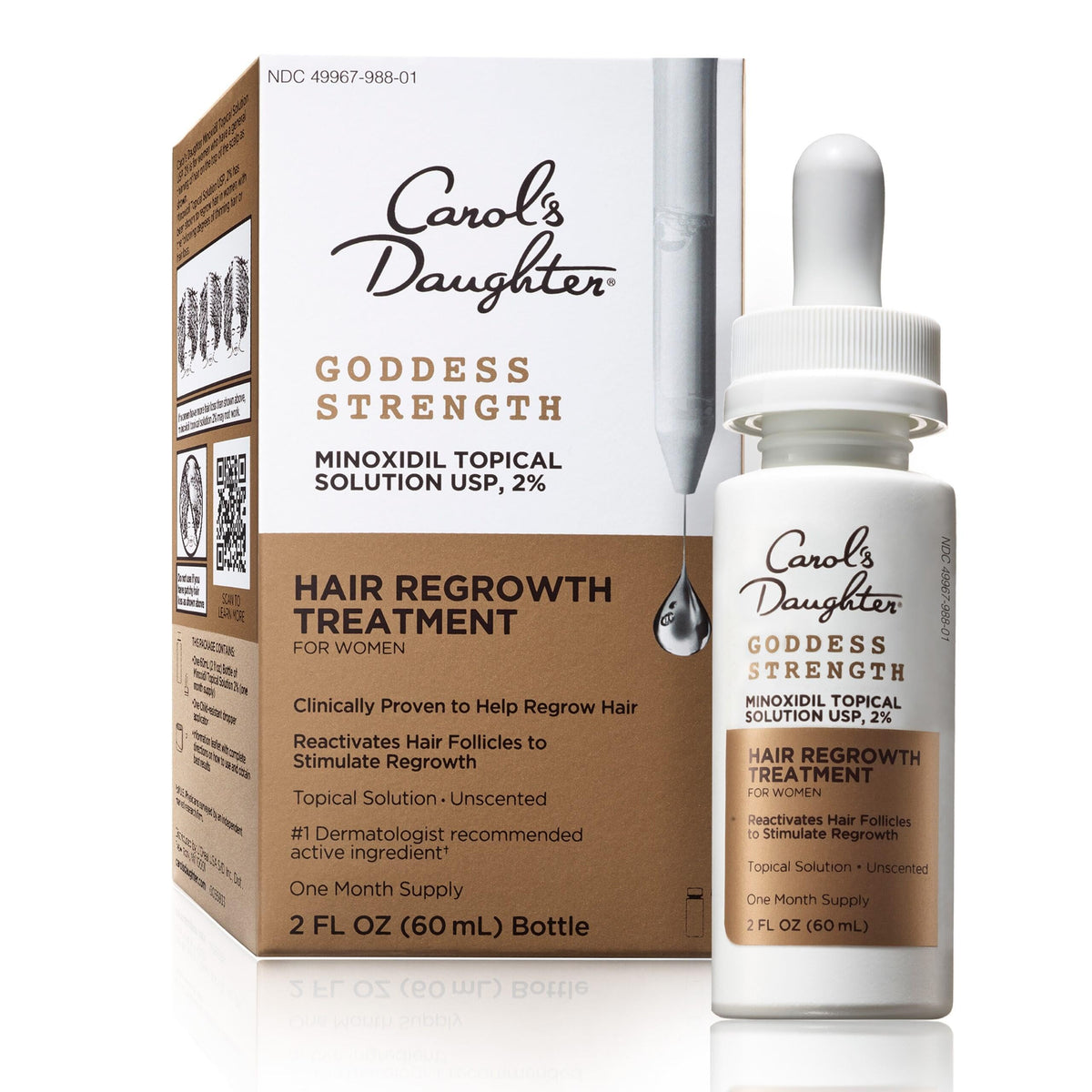 Carol's Daughter Goddess Strength bottle pour for scalp application